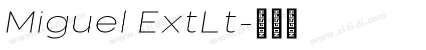 Miguel ExtLt字体转换 Miguel ExtLt字体转换